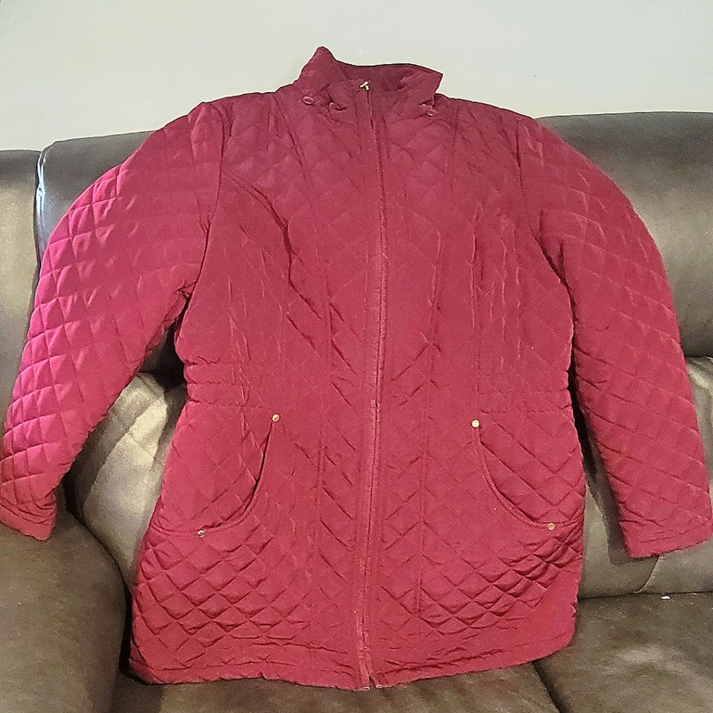 St. John's Bay women's jacket, maroon